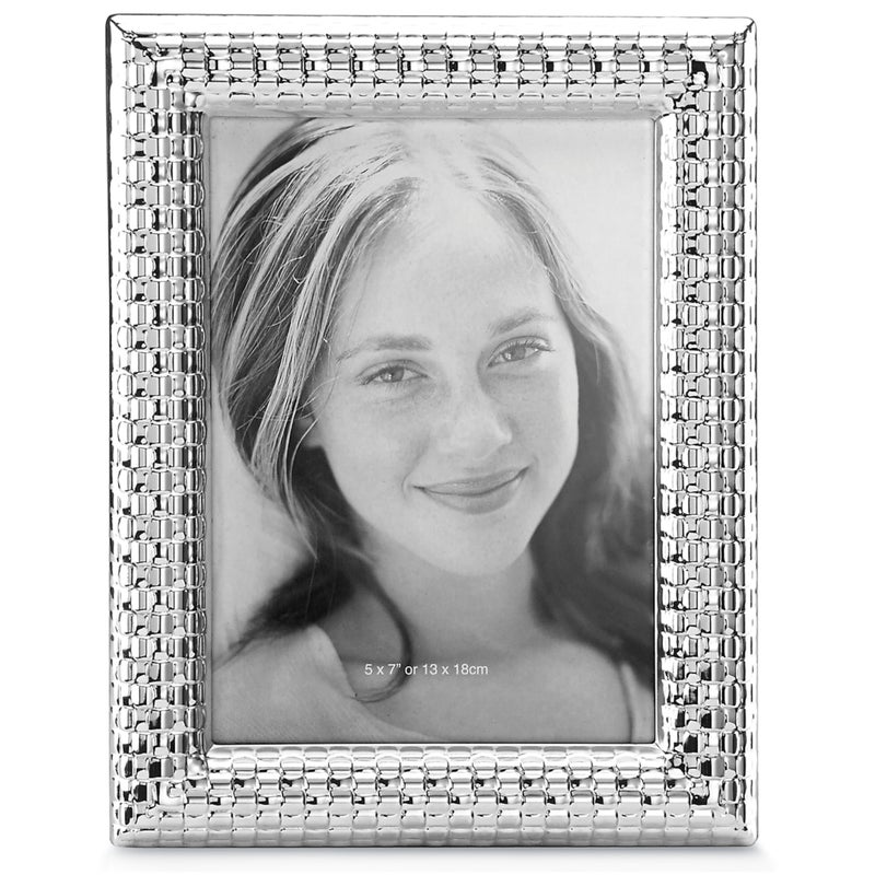 Reed & Barton Watchband Silver Plate Frame, 5 x 7 Inch - Image 1